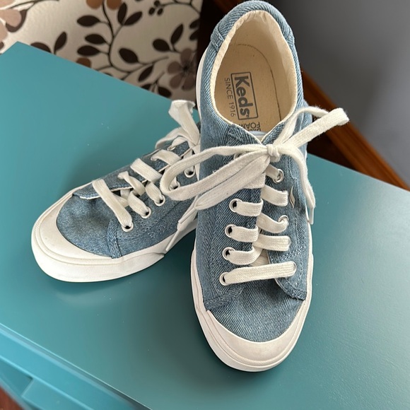 Keds Shoes - Women’s Keds Denim Blue Canvas Sneakers